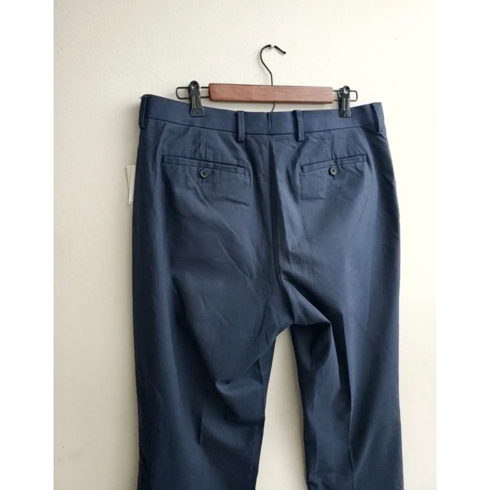 Men's Banana Republic Navy Standard Fit Dress Pants Waist 33 Navy Blue NWT